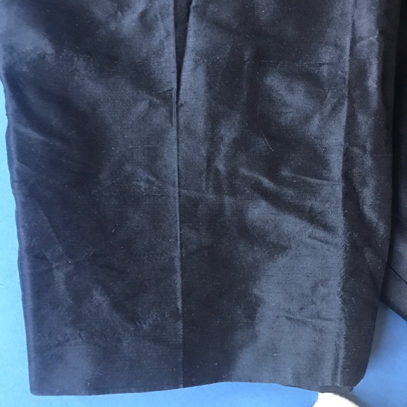 Vintage 90s pure silk black high waisted capris - Picture 4 of 7